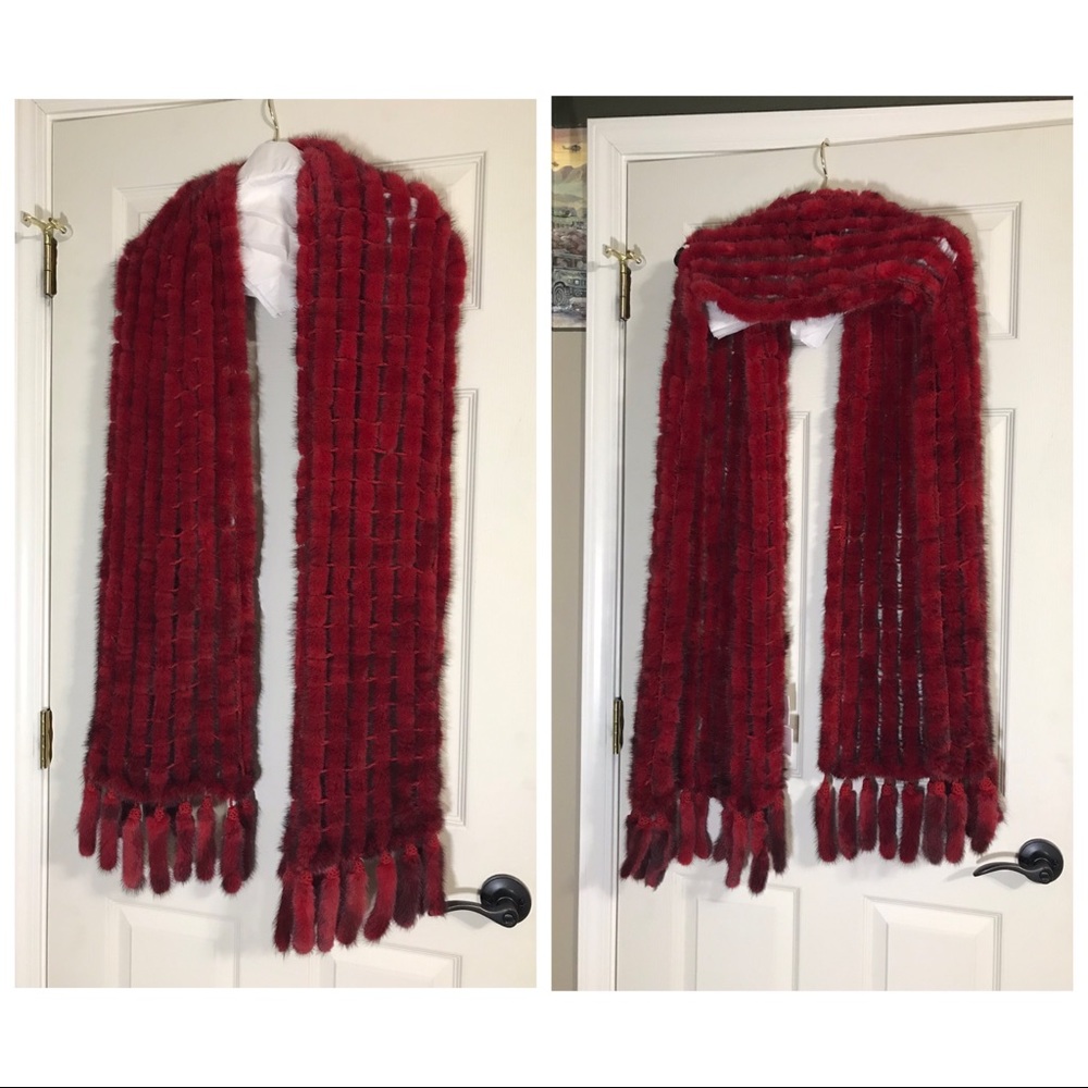 Bloomingdales mink scarf